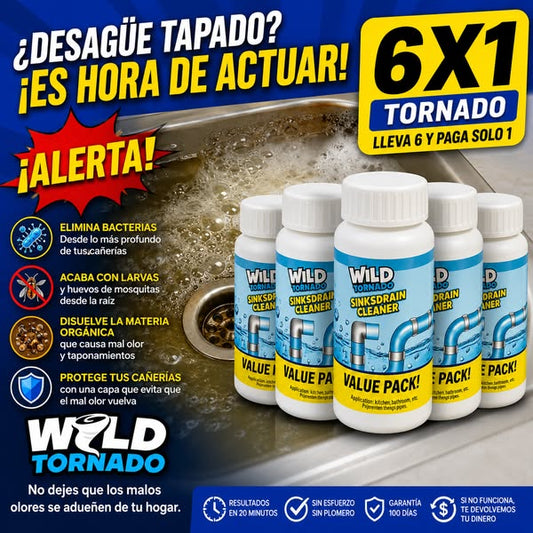 Destapa Cañerías Express 6x1 (110gr c/u) + Envío Gratis